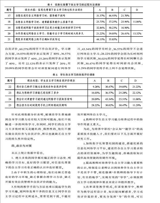 李松——信息化背景下中职生学习能力的问卷调查与分析(图6)